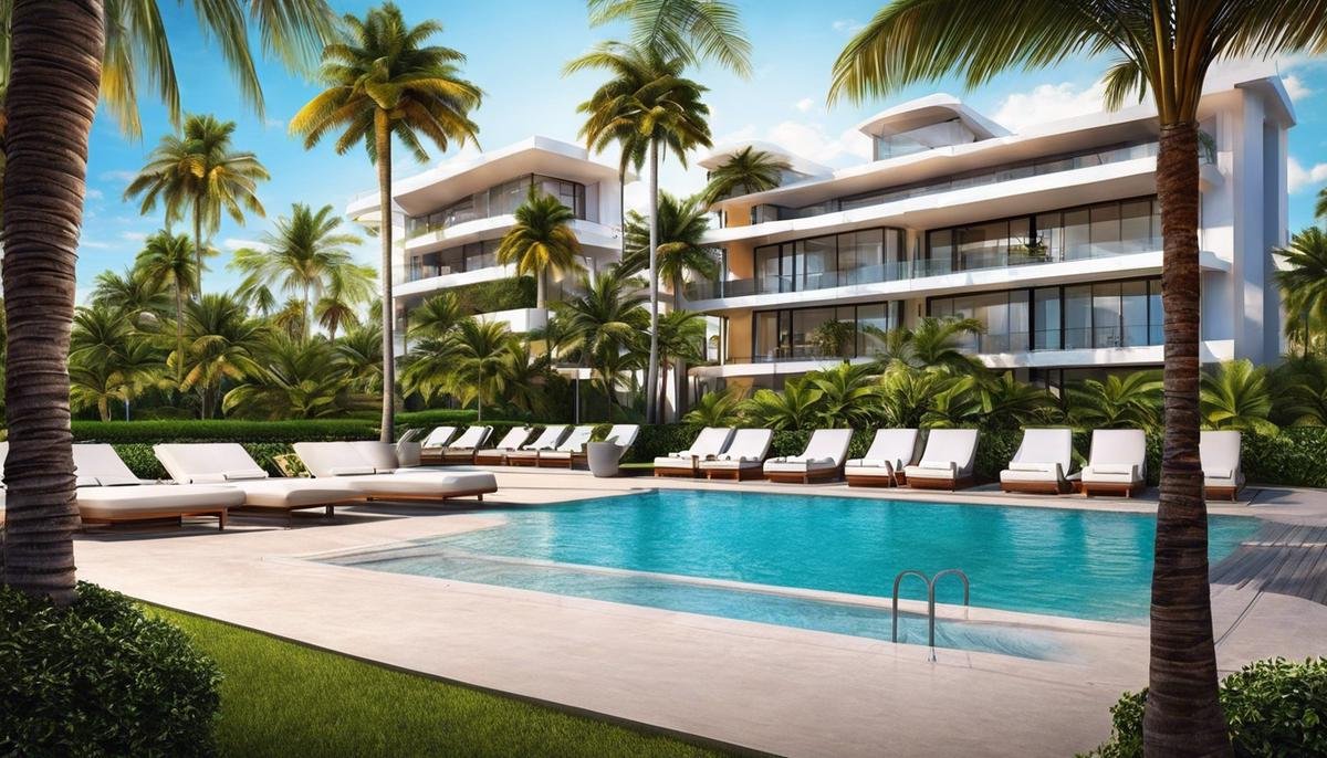 Image of palm trees and luxury accommodations in Miami